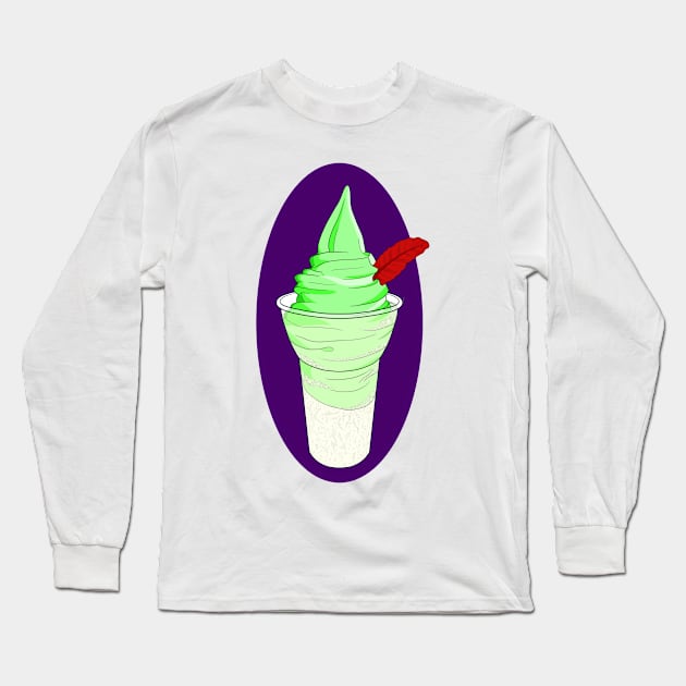 Peter Pan Float With Background Long Sleeve T-Shirt by JustGottaDraw